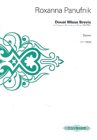 Douai Missa brevis&nbsp;&nbsp;für Sopran, Bariton und gem Chor a cappella&nbsp;&nbsp;Partitur