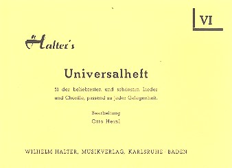 Halters Universalheft für Bläserensemble&nbsp;&nbsp;Heft 6&nbsp;&nbsp;