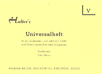 Halters Universalheft für Bläserensemble&nbsp;&nbsp;Heft 5&nbsp;&nbsp;siehe Infotext