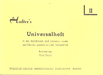 Halters Universalheft für Bläserensemble&nbsp;&nbsp;Heft 2&nbsp;&nbsp;siehe Infotext