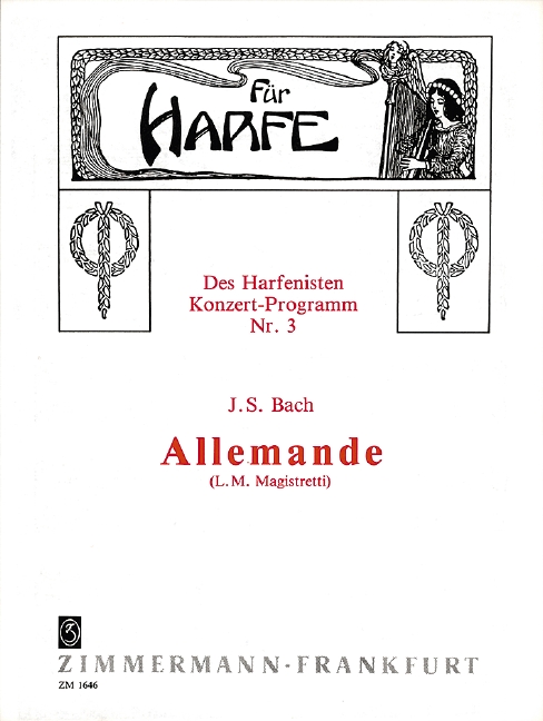 Allemande&nbsp;&nbsp;für Harfe&nbsp;&nbsp;