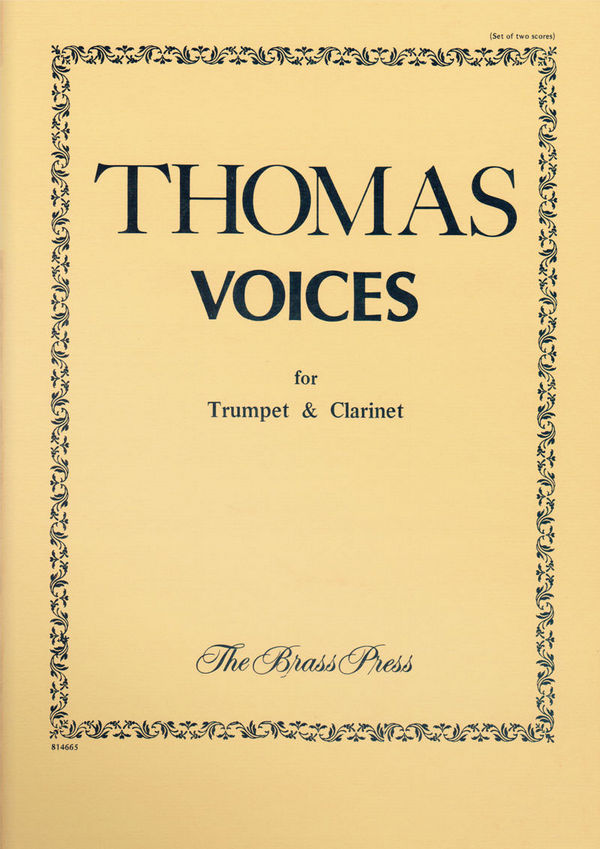 Voices for trumpet and clarinet&nbsp;&nbsp;2 scores&nbsp;&nbsp;