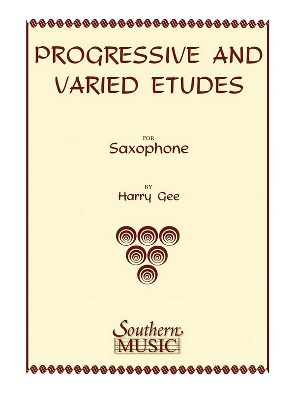 Progressive and varied Etudes&nbsp;&nbsp;for saxophone&nbsp;&nbsp;