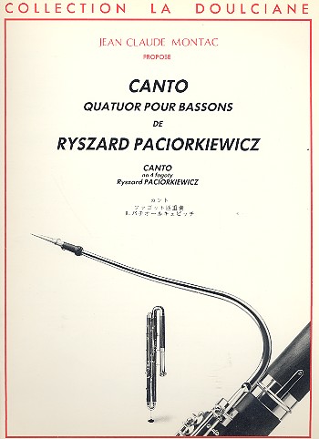 Canto für 4 Fagotte  Partitur und Stimmen  