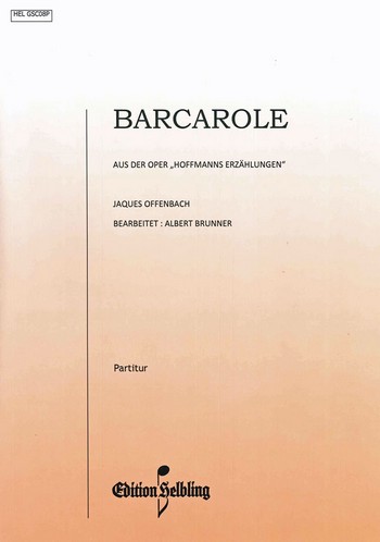 Barcarole für Akkordeonorchester  Partitur  Archivkopie