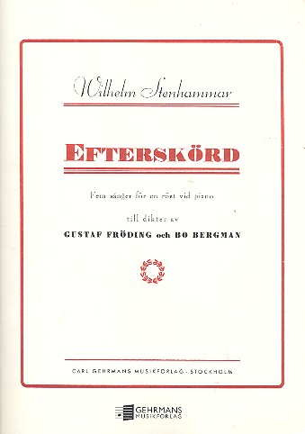 Efterskörd for voice and piano (schwed)    