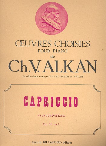 Capriccio alla soldatesca op.50,1  pour piano  