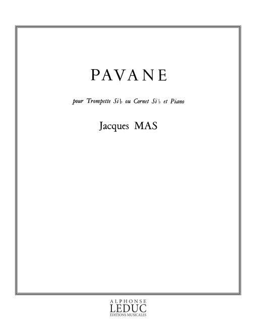 Pavane pour trompette (cornet) et piano&nbsp;&nbsp;&nbsp;&nbsp;