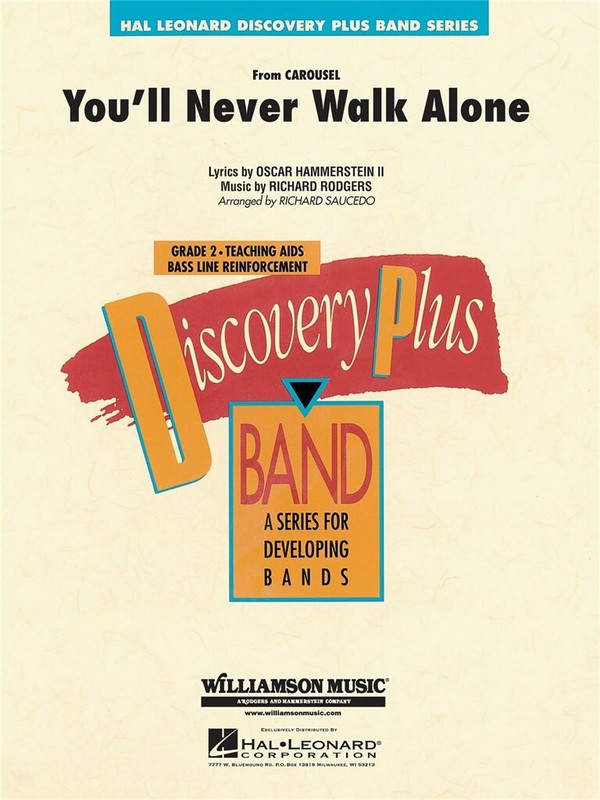 You ' ll never walk alone for&nbsp;&nbsp;concert band&nbsp;&nbsp;score and parts