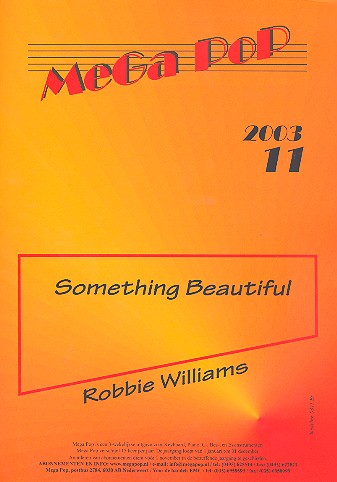 Something beautiful: für Es-Instrument&nbsp;&nbsp;(mit Text und Akkorden)&nbsp;&nbsp;