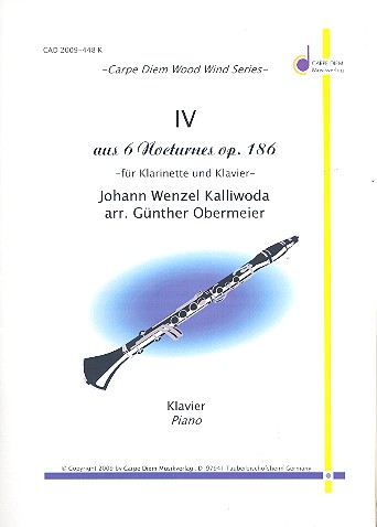 Nocturne op.186,4 für Klarinette  und Klavier  