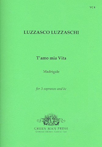 T'amo mia vita for 3 sopranos and Bc&nbsp;&nbsp;4 scores&nbsp;&nbsp;