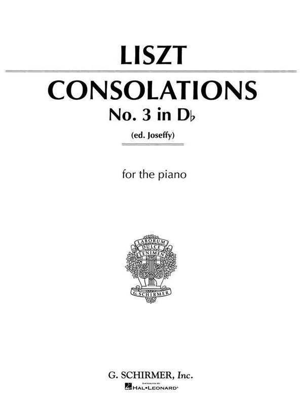 Consolations in d Flat Major no.3  for piano  