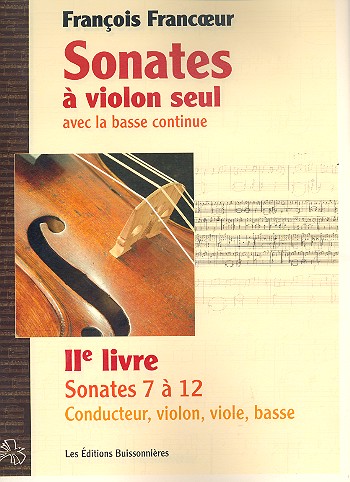 Sonates op.2 vol.2 (nos.7-12)  pour violon et Bc (Bc sans réalisation)  partition et parties