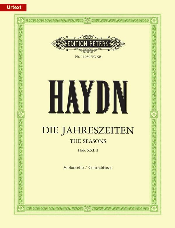 Die Jahreszeiten Hob.XXI:3  für Soli, gem Chor und Orchester  Violoncello / Kontrabass