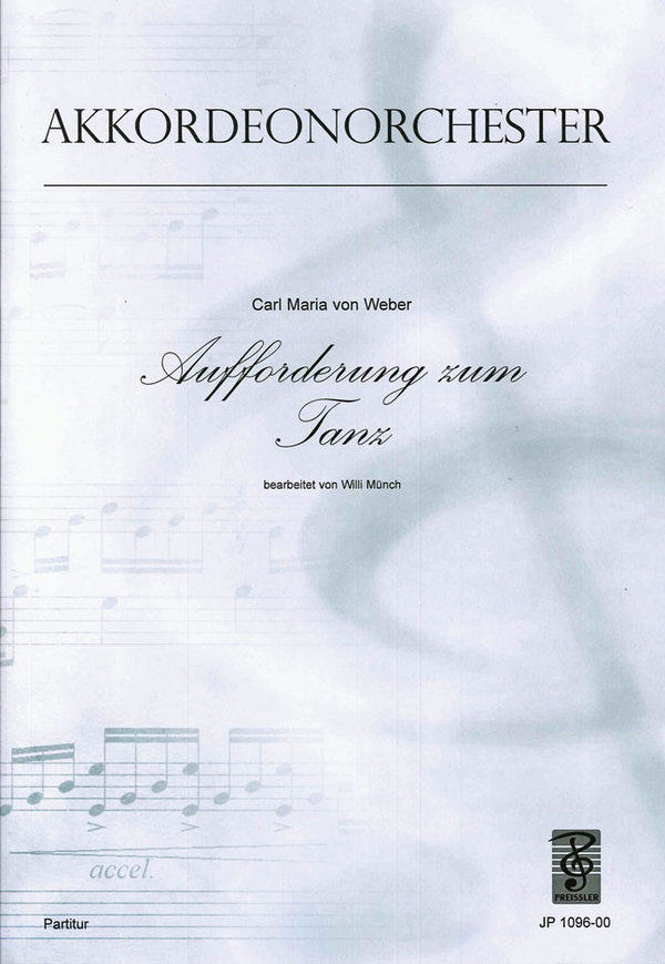 Aufforderung zum Tanz  für Akkordeonorchester  Partitur