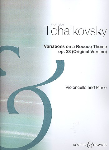 Variations on a Rococo Theme op.33&nbsp;&nbsp;for cello and piano&nbsp;&nbsp;archive copy