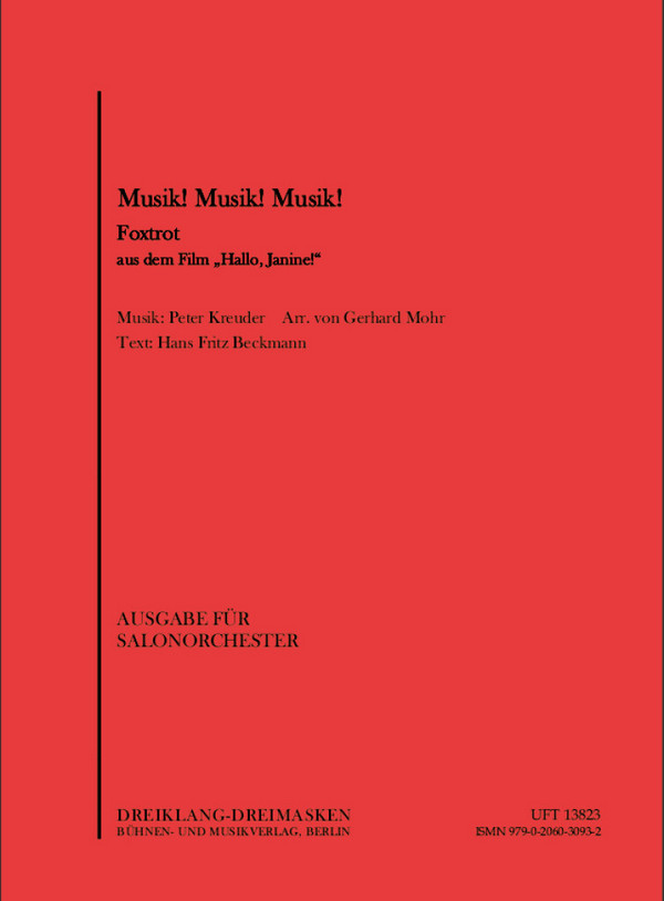 Musik Musik Musik für Salonorchester&nbsp;&nbsp;Stimmen&nbsp;&nbsp;