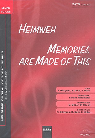 Heimweh für gem Chor a cappella  Partitur (dt/en)  