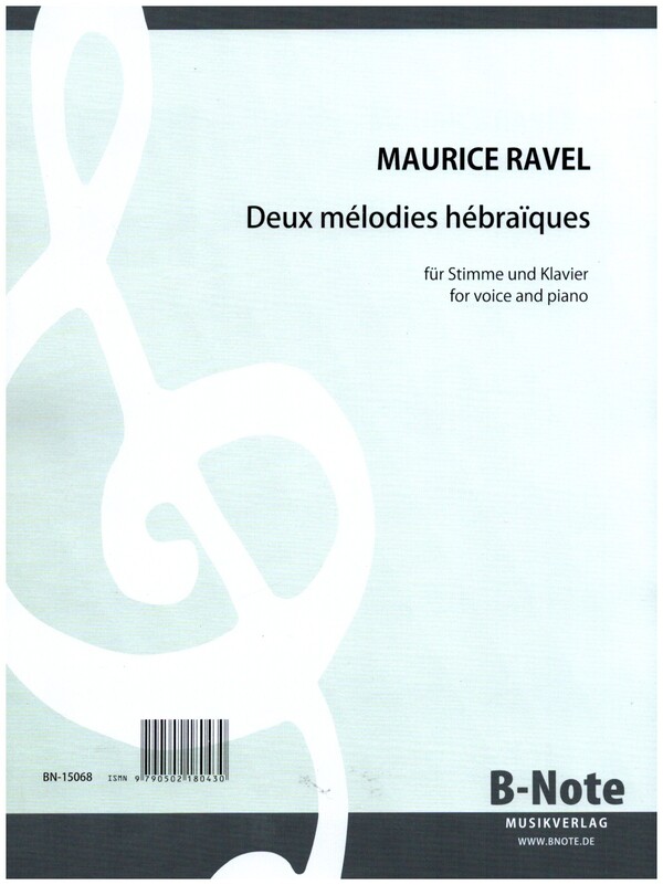 2 Mélodies hébraiques  für Gesang und Klavier (hebr/frz)  