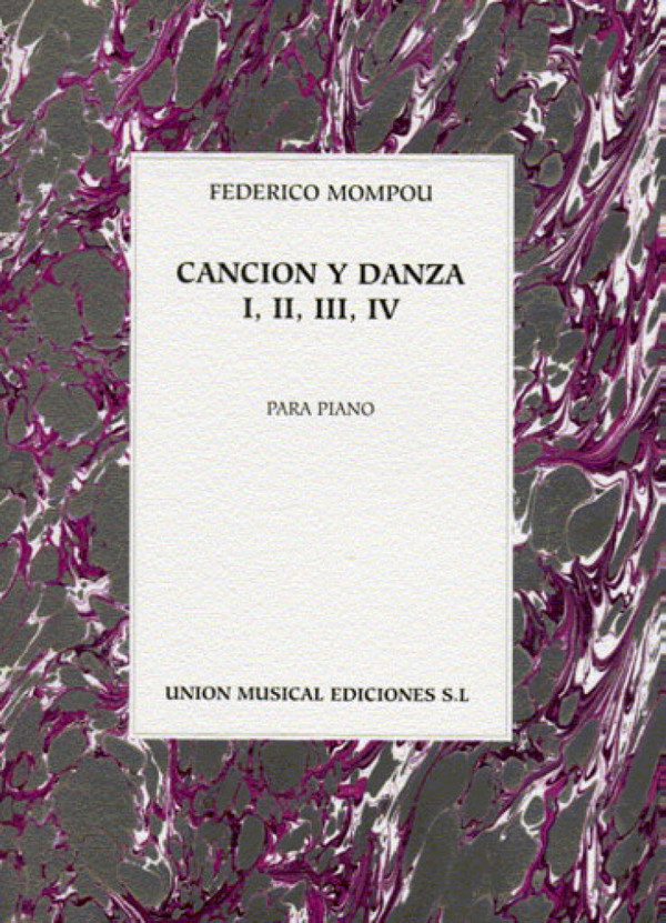 Cancion y danza (nos.1-4) para piano    