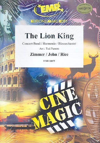 The Lion King (Selections):&nbsp;&nbsp;for concert band&nbsp;&nbsp;score and parts