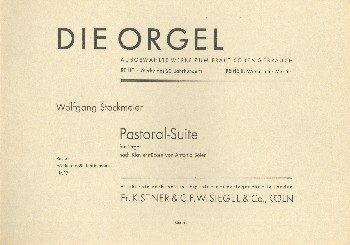 Pastoral-Suite nach Klavierstücken von  Antonio Soler für Orgel  