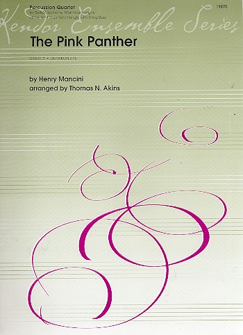 The Pink Panther for 4 percussionists  and string bass  score and parts