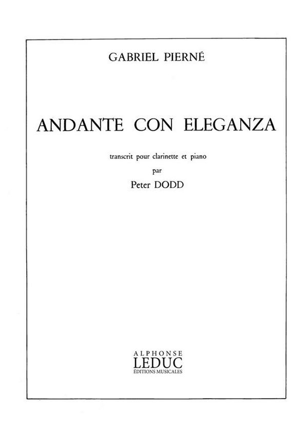 Andante con eleganza pour clarinette  et piano  