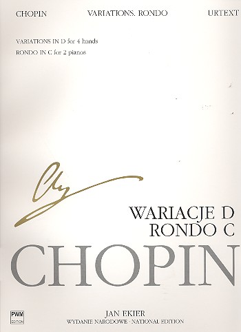 National Edition vol.35 B 9  Rondo for 2 pianos and Variations for piano  4 hands