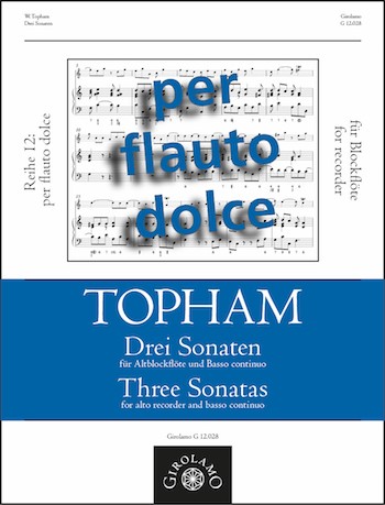 3 Sonaten  für Altblockflöte und Bc  Partitur und Stimmen