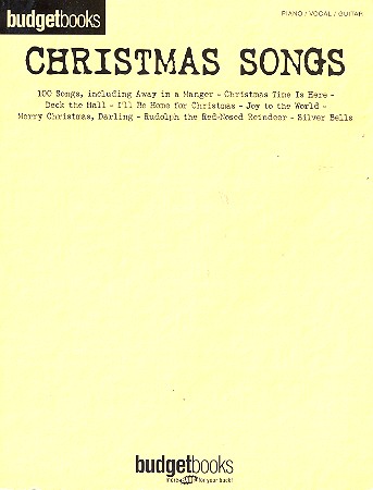 Budgetbooks Christmas Songs&nbsp;&nbsp;songbook piano/vocal/guitar&nbsp;&nbsp;