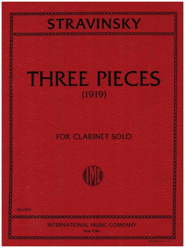 3 Pieces  for clarinet  