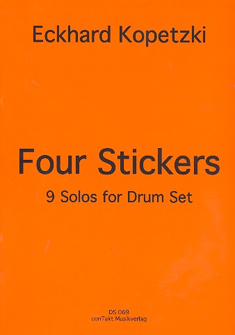 4 Stickers  für Schlagzeug  