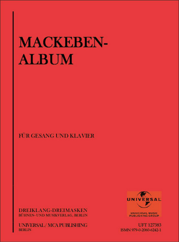Mackeben Album: für Gesang und Klavier&nbsp;&nbsp;&nbsp;&nbsp;