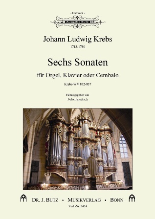 6 Sonaten KrebsWV832-837  für Orgel (Klavier/Cembalo)  
