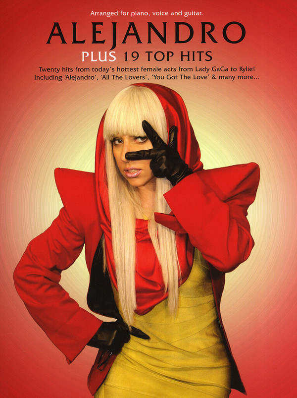 Alejandro plus 19 Top Hits&nbsp;&nbsp;songbook piano/vocal/guitar&nbsp;&nbsp;