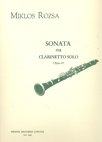Sonata op.41  for clarinet  
