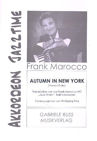 Autumn in New York  für Akkordeon  
