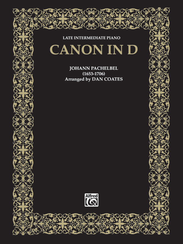 Canon in D&nbsp;&nbsp;for piano&nbsp;&nbsp;