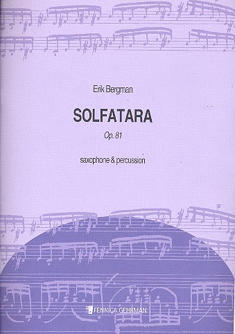 Solfatara op.81 für Altsaxophon  und Percussion  Partitur