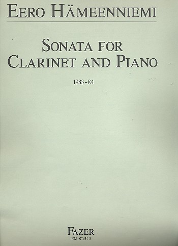 Sonata for clarinet and piano    