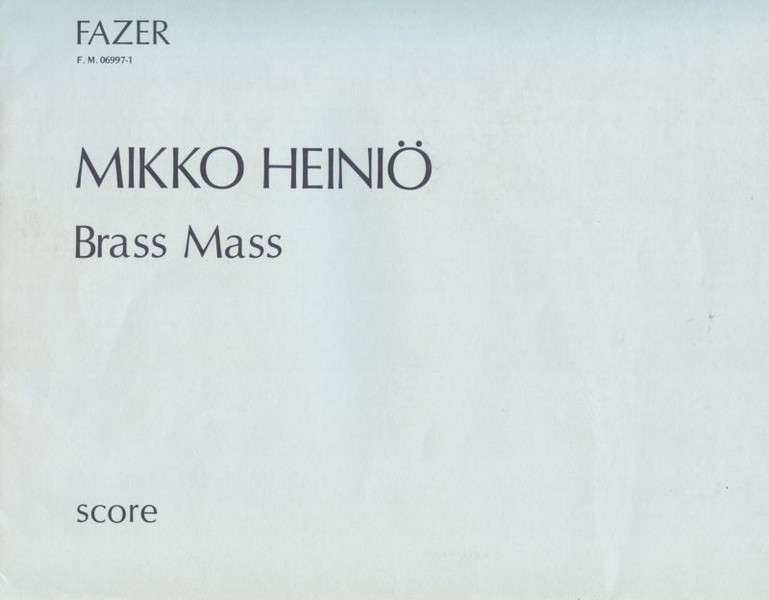 Brass Mass for 4 trumpets and 4 trombones  (tuba ad lib)  score