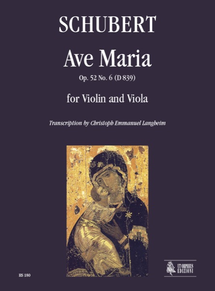 Ave Maria op.52,6 D839  für Violine und Viola  Partitur und Stimmen