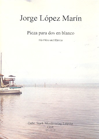 Pieza para dos en blanco  für Flöte und Klavier  