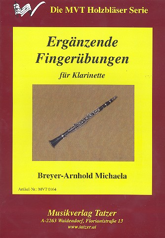 Ergänzende Fingerübungen&nbsp;&nbsp;für Klarinette&nbsp;&nbsp;