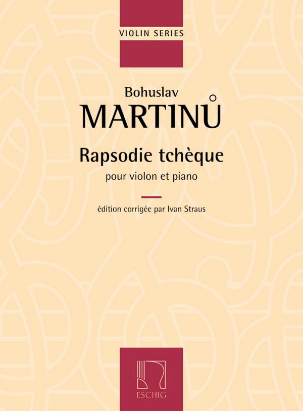 Rapsodie tchèque&nbsp;&nbsp;für Violine und Klavier&nbsp;&nbsp;