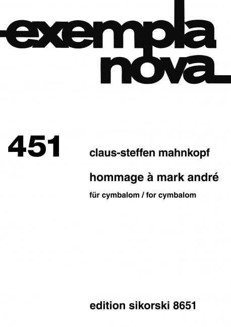Hommage à Mark André&nbsp;&nbsp;für Cymbalom&nbsp;&nbsp;