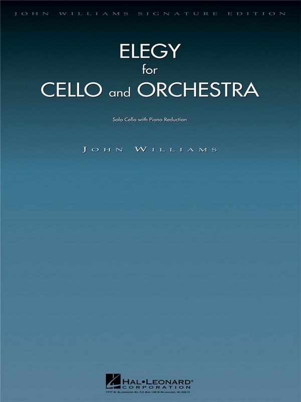 Elegy for Cello and Orchestra  for cello and piano  