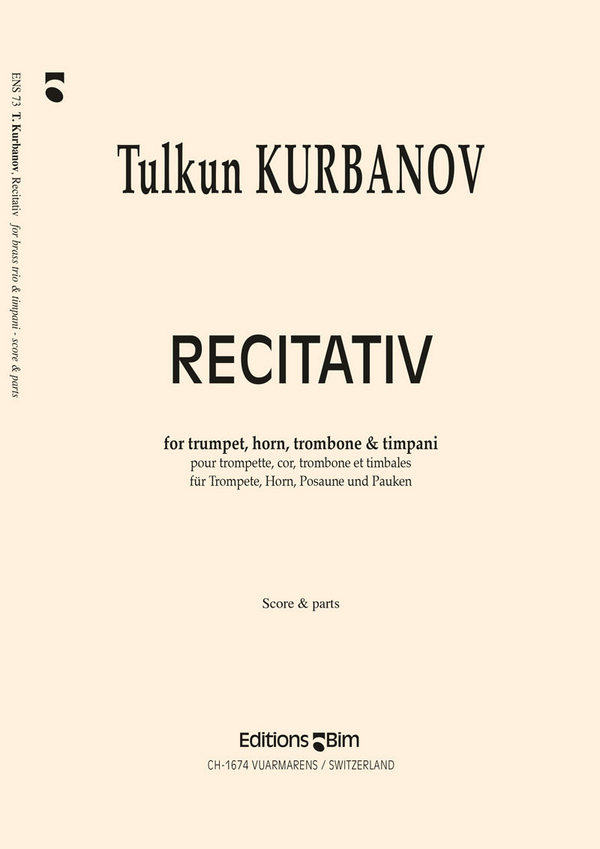 Recitativ für Trompete, Horn, Posaune&nbsp;&nbsp;und Pauken&nbsp;&nbsp;Partitur und Stimmen